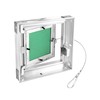 QWORK® Inspection flap drywall 15 x 15 cm, aluminium frame
