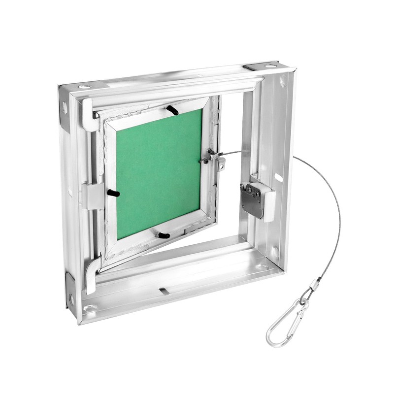 QWORK® Inspection flap drywall 15 x 15 cm, aluminium frame