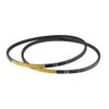 sourcing map 2 x A34 V-belt, A profile, rubber drive
