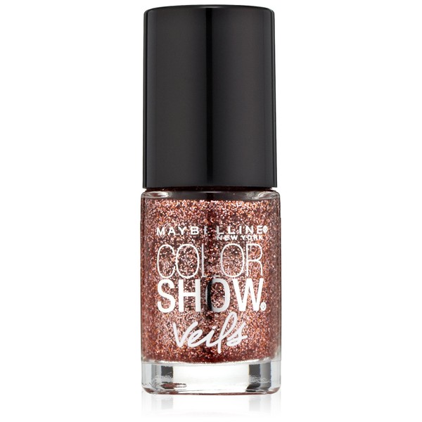 Maybelline New York Color Show Veils Nail Lacquer Top Coat, Rose Mirage, 0.23 Fluid Ounce