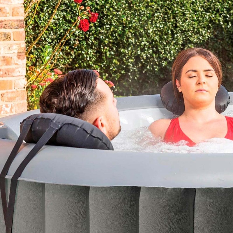 CleverSpa 2 Pack Ash Black Head Rest