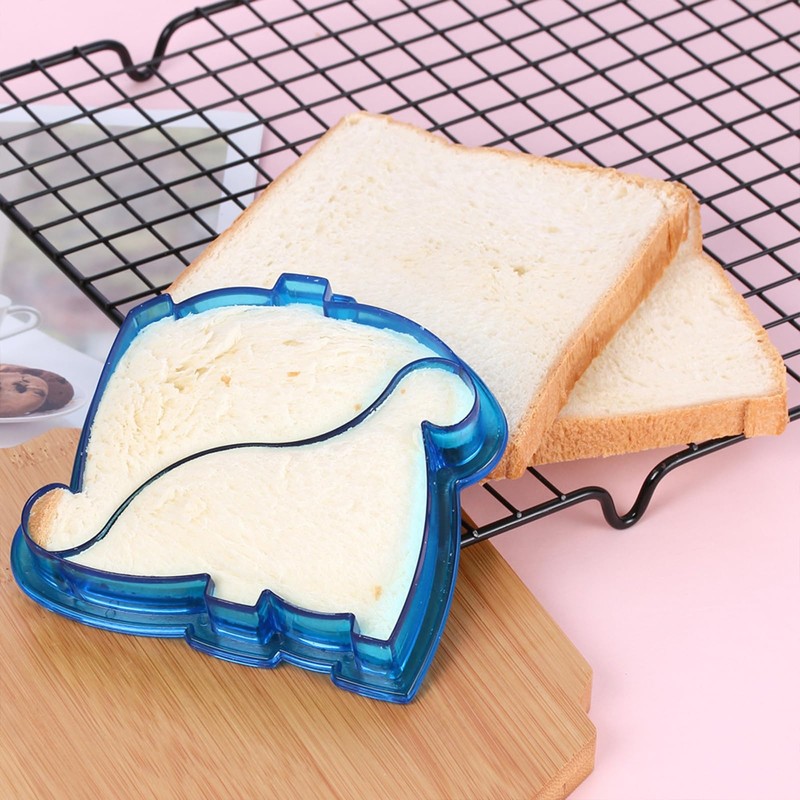 Generic 6 Pcs Dinosaur Sandwich Cutter