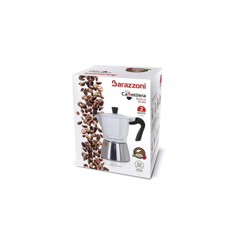 Barazzoni Ibrida Espresso Maker 6 TZ Suitable for Induction Cookers