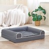 Quagming Orthopedic Dog Bed for Large Dogs, Washable Dog Sofa,