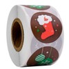 500 Pieces Merry Christmas Stickers, Christmas Round Label Stickers Envelope