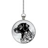 Gotham Decor Black Labrador Flower Moon Dog Breed Glow in