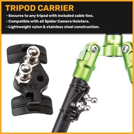 SPIDER HOLSTER - Tripod Carrier Attachment - Attaches to The Leg of Your Tripod/monopod to Easily Carry it on Your Spider Camera Holster!