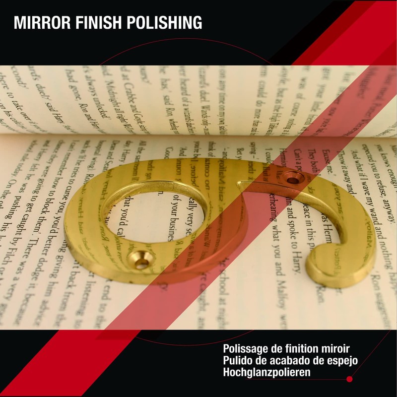 ZW Hardware A200 2 Inch Brass Bright Brass House Number