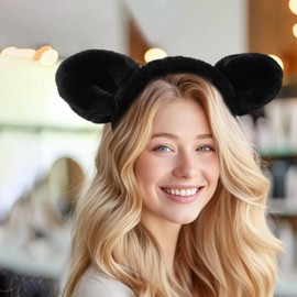 Bear Headband | Cute Plush Makeup Headband,Hair Headband for Face Washing Skincare Makeup, Women Girls Hair Accessories