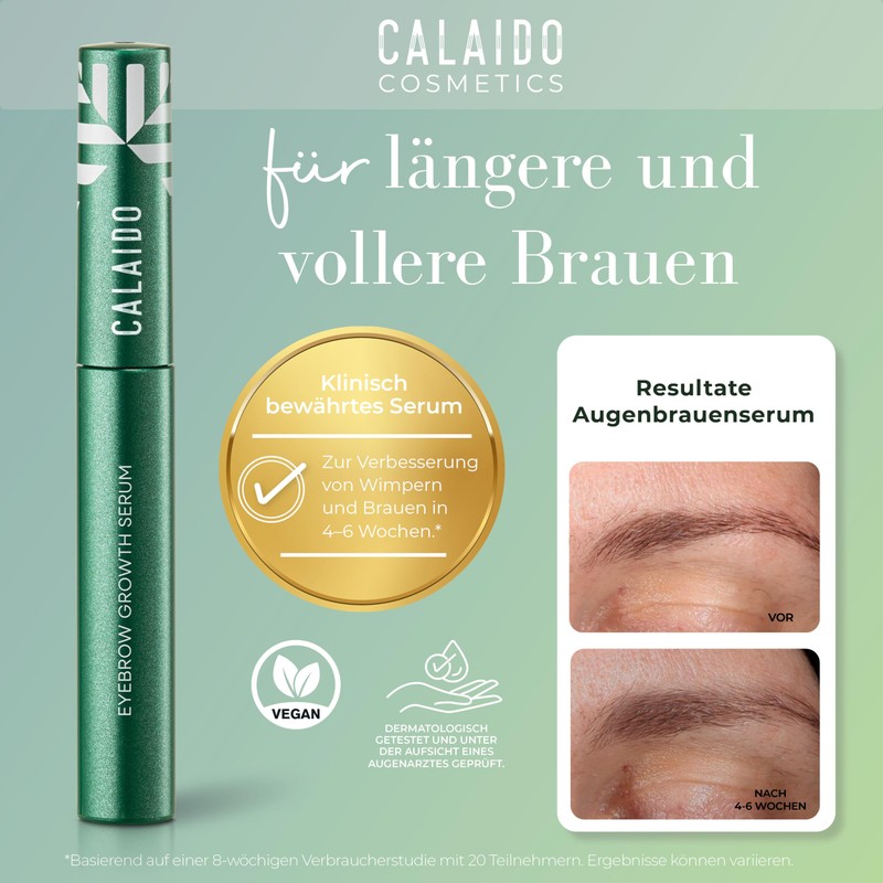 Calaido Eyebrow Serum Growth - Premium Eyebrow Serum for Naturally