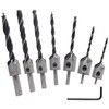 Aracombie 7pcs Wood Countersink Drill Bit Set, Metric Countersink Drill