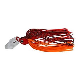FISHIN ADDICT Skirted chatter bait jig head fishing lure with weedless hook 13g (BLOOD KNIGHT)