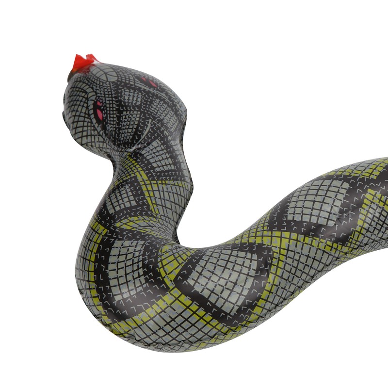 10pcs Inflatable Snakes Toy Scary Snake for Garden Farm Swimming