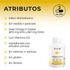 BIO B Omega 873mg EPA+567mg DHA|Sabor Hierbabuena sin eructo pescado|120Cáp