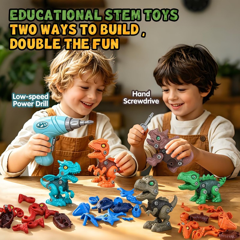 Drefirsa Dinosaur Toys for Kids Age 3-5 5-7, 8Pcs Take