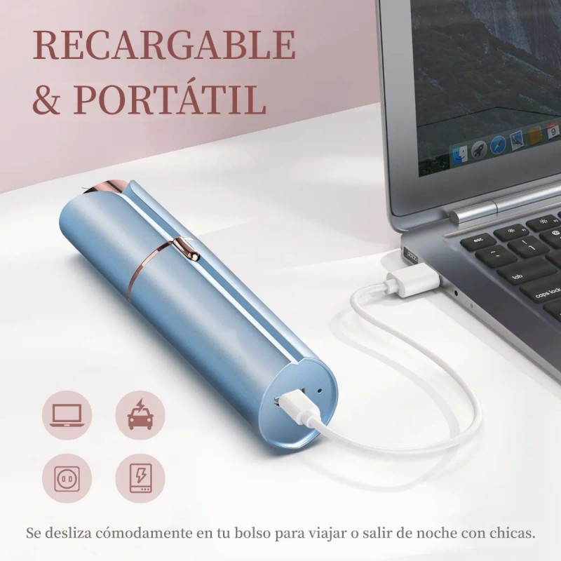 Eléctrica Depiladora Facial Usb Portátil Mujer,con 2 Cabezal