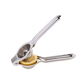 Stainless Steel Lemon Squeezer, Easy to Use Lemon Juicer, Easy to Clean Lime Squeezer, Silver
