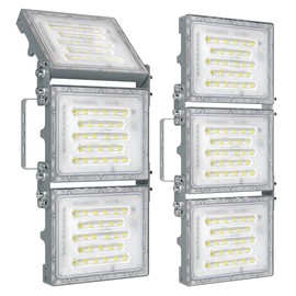 STASUN 2 Pack 300W LED Flood Lights, Mini Series Outdoor Floodlight, 30000LM 6000K Daylight White, IP66 Waterproof, 3 Adjustable Heads, LED Exterior Flood Lights for Yard, Driveway, Garage, Patio,Barn