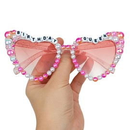 FADXIN Birthday Glasses for Women，Birthday Queen Sunglasses for Happy Birthday Party Gifts