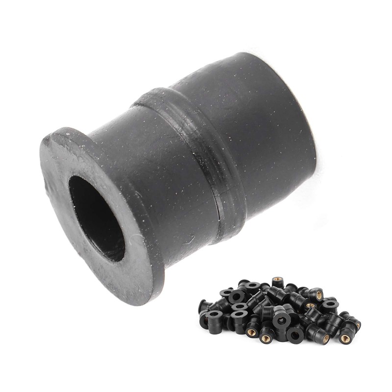 aqxreight - M5 Rubber Nuts Black 5mm Metric Motorcycle Windshield