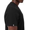FIGS Leon Three-Pocket Scrub Top for Men - Black, 2XL