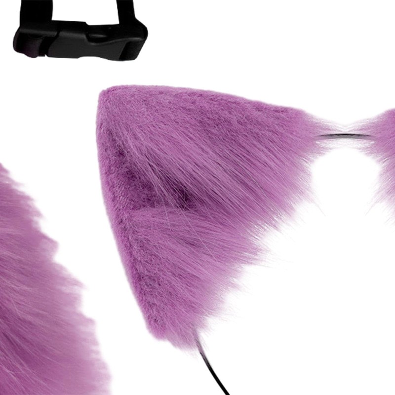 Dickly Cat Ears and Tail Set Cosplay Decoration Cat Long