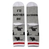 PXTIDY Skateboarding Socks Skateboard Lover Gifts I'd Rather Be Skateboarding