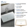 Sarlai Undermount Rectangular Vessel Sink - 20.5 x 14.5 inch