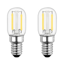 Akynite Akynite T22 E14 2W Khlschranklampe LED Kaltwei?, 200LM, 230V, Ersatz E14 15W Halogen, E14 Kerze Retro LED Klein fr Khlschrank N?hmaschine, E14 Salzlampe, Nicht Dimmbar, 2er-Set