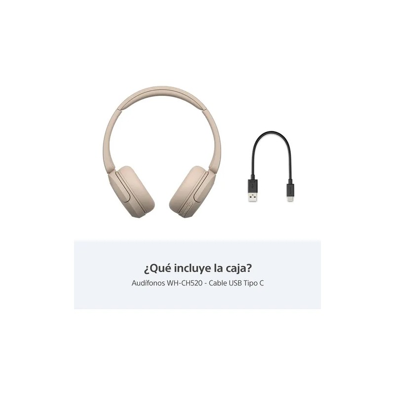 Audífonos Inalámbricos Wh-ch520 Color Beige