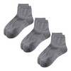 Gunze Acedron Socks, 3 Pairs Set, Short Length, Women's, Mokugre-,