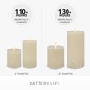 Luminara Seaglass Rechargeable Flameless LED Candle, Fog 3.8" x 5.3",