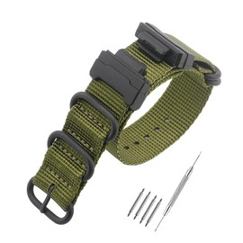 HANYTON Watch Bands Military Ballistic Nylon Style Replacement Straps Compatible with Casio Watch Model DW-5600 / GLS-5600 / GW-M-5610 / GM-W-B5000 / GM-5600 / GW-B5600 / DW-D5500 / DW-5305/ DW6900 /