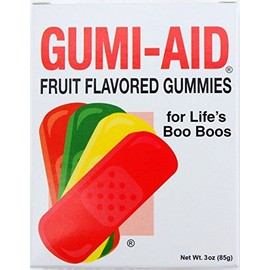 Gumi-Aid Fruit Flavored Gummy Bandages 3 oz Box (Pack of 2)