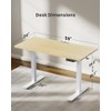 Marsail Electric Standing Desk, Adjustable Height Stand up Desk, 55