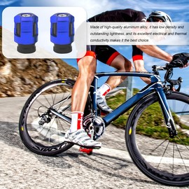 HZEL Car Tire Valve Stem Caps, 4PCS Aluminum Alloy Vehicle Air Caps Cover, Corrosion Resistant Leakproof Automobile Wheel Valve Stem Cover, Universal for Sedans Trucks Motorcycles (Blue)