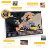 Scratch off European Map with Flags – Scratchable map to