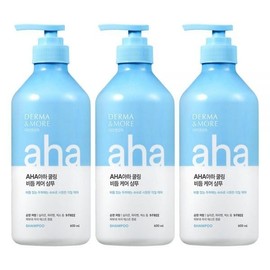 Derma&More Shampoo Aha Cooling 600ml 3pcs / 더마앤모어 샴푸 아하쿨링 600ml 3개