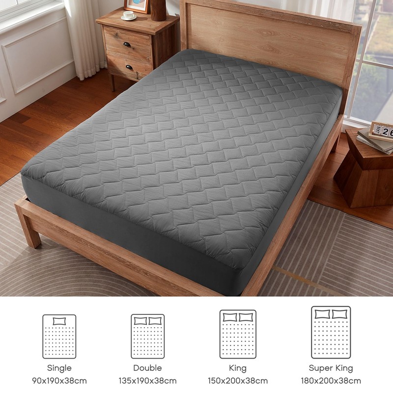SONIVE Mattress Protector Pad Double Bed 135x190 cm,Waterproof Double Mattress