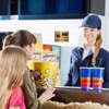 2PCS No Outside Food or Drink Sticker, Self-Adhesive Brushed Gold