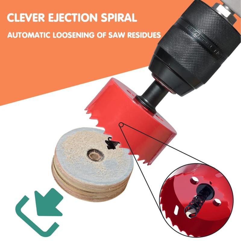 70mm Hole Saws Cutter, HSS Bi-Metal Drill Bit for Wood,