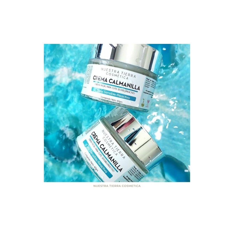 Nuestra Tierra Cosmética Crema Calmanilla Cutis Sensible Reactivo Facial Hidratante