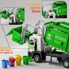 Yewkou Garbage Truck Toy, Friction Powered Recycling Vehicles with Lights