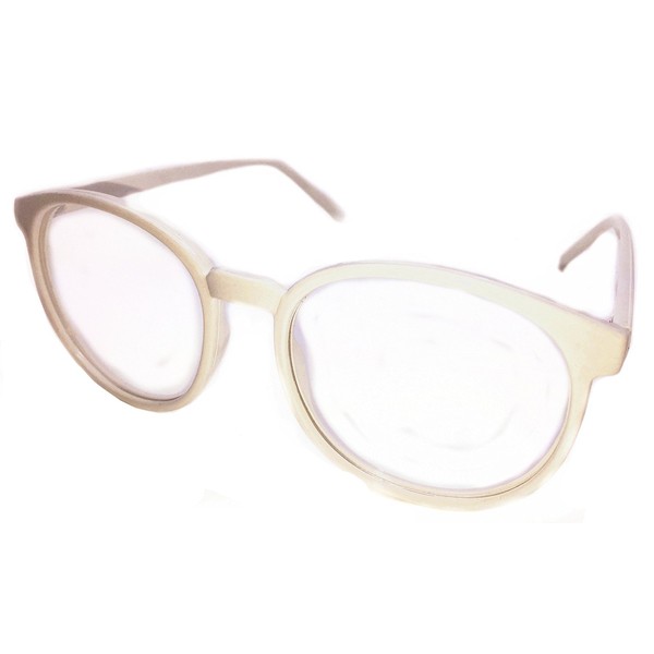 FancyG Retro Vintage Inspired Classic Nerd Round Clear Lens Glasses
