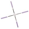 Yoga Pranayama Stick Purple Stainless Steel Correct Hunchback Open Shoulder