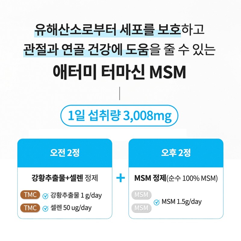 Atomy Termacin MSM (128 tablets, 32-day supply) / 애터미 터마신