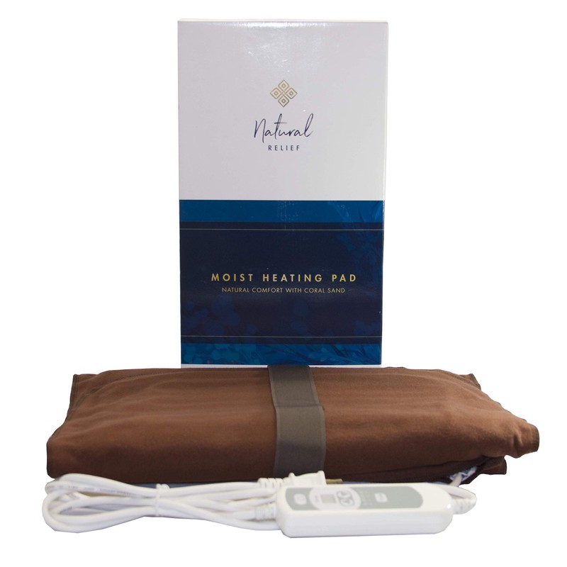Natural Relief Extra Large Digital Moist Heating Pad with Coral