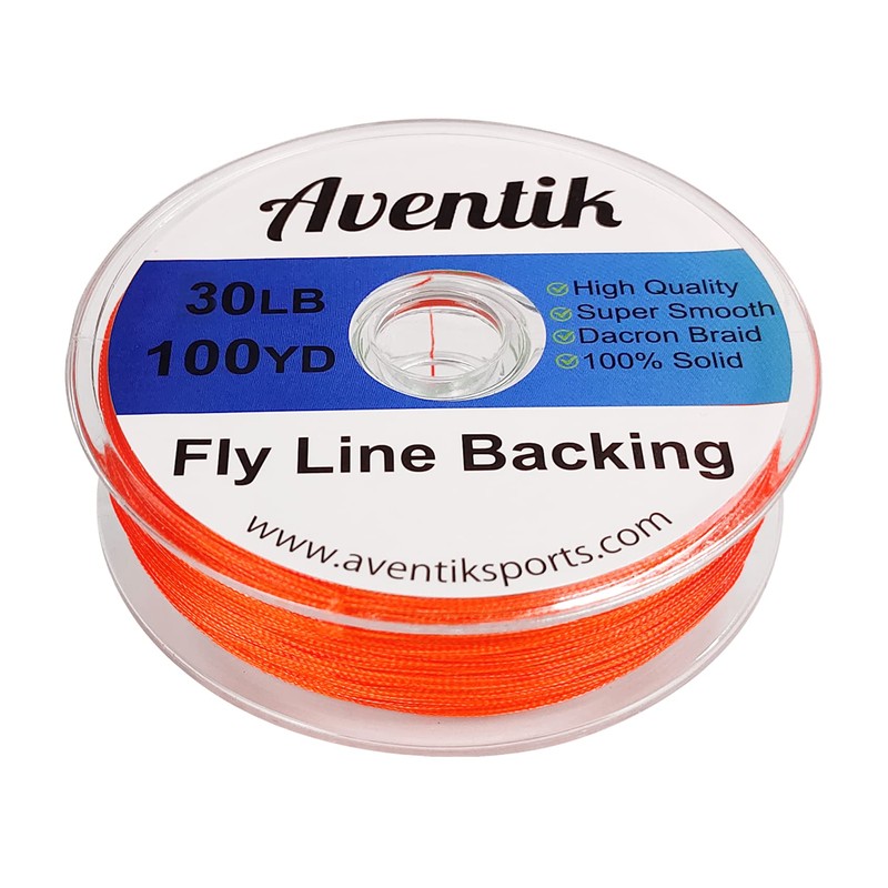 Aventik Fly Line Backing (Orange, 20LB,100YARD)