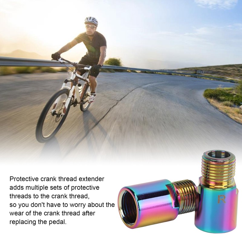 2Pcs/set Mountain Bike Pedal Extenders Chrome Molybdenum Steel Bicycle Pedal