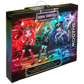 Rainbow Vision Shadow High Neon Shadow- Harley Limestone (Neon Green) Posable Fashion Doll. 2 Designer Outfits to Mix & Match, Rock Band Accessories Playset, Great Toy Gift Kids 6-12 Years & Collector